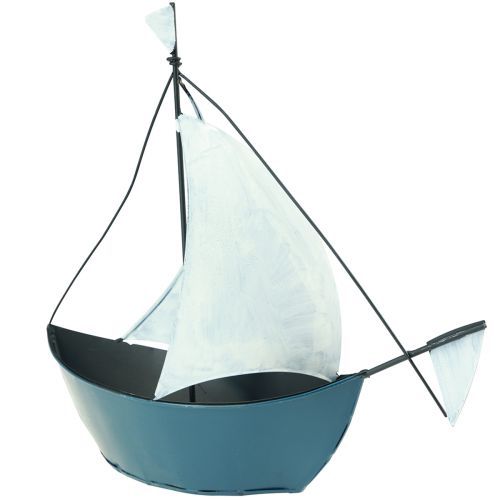 Floristik24 Dekoracyjny metalowy żaglowiec do dekoracji o wymiarach 32,5×10×29cm