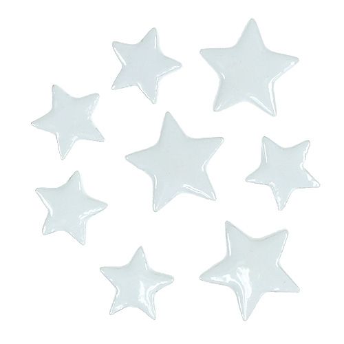 Produkt Gwiazdki dekoracyjne do rozpraszania białe 4-5cm 72 szt
