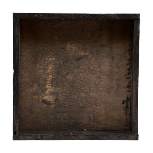 Floristik24 Taca dekoracyjna kwadratowa drewniana taca brązowa 20×20×3,5cm