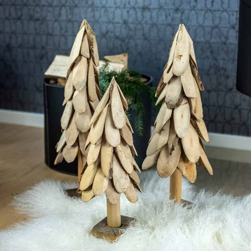 Floristik24 Deco Jodła Drzewo Drewno Rustykalne Choinka H55cm