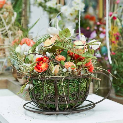 Floristik24 Kubek dekoracyjny ciemnobrązowy Ø23cm W13,8cm