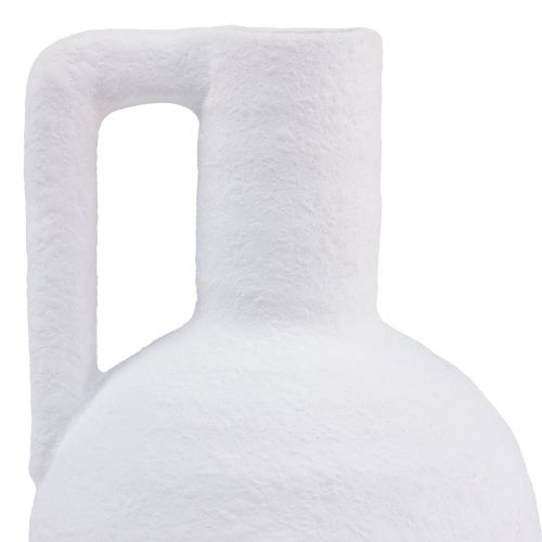 Wazon dekoracyjny Biały mini wazon na kwiaty z uchwytem W15cm