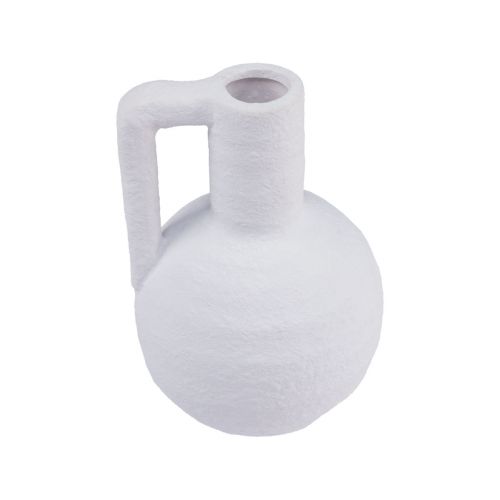 Produkt Wazon dekoracyjny Biały mini wazon na kwiaty z uchwytem W15cm