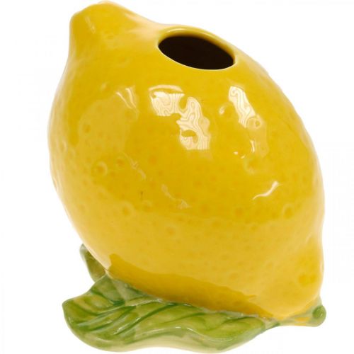 Floristik24 Wazon na kwiaty Deco Cytryna Wazon Ceramiczna letnia dekoracja H11.5cm