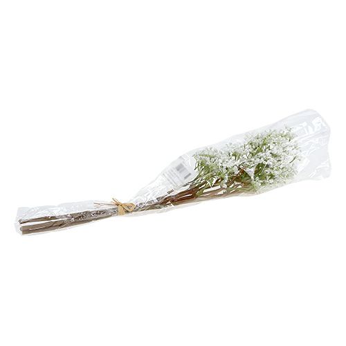 Floristik24 Gałązka dekoracyjna zielono-biała L43cm 4szt.