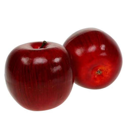 Produkt Jabłka dekoracyjne czerwone, malowane Ø8cm 6 szt