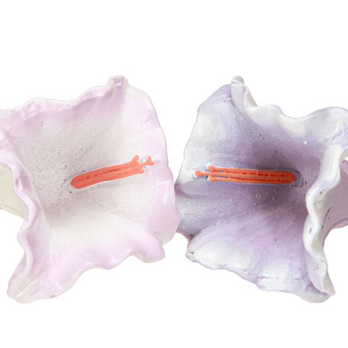 Produkt Wieszak Dekoracyjny Bellflower Fioletowy Biały Ø3,5cm W8cm 6szt