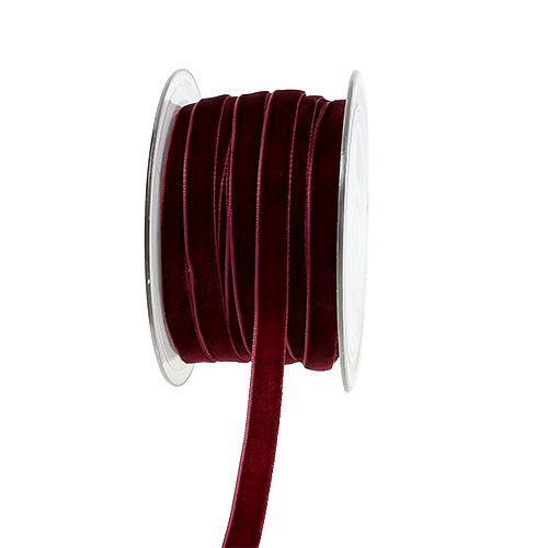Wstążka dekoracyjna Velvet Bordeaux 10mm 20m