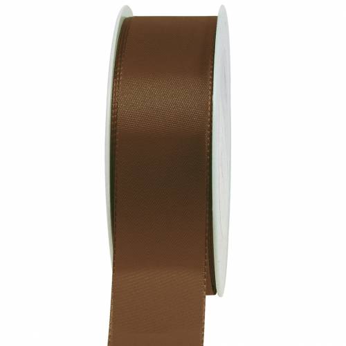 Wstążka prezentowa i dekoracyjna brązowa 40mm x 50m