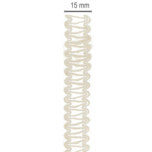 Produkt Wstążka jutowa dekoracyjna, naturalna wstążka prezentowa, kremowo-biała, 15 mm x 15 m
