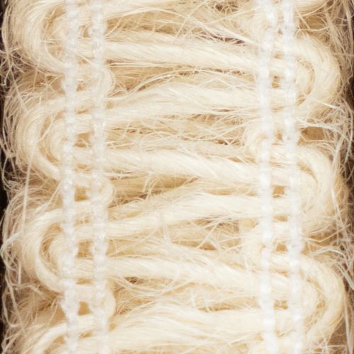 Produkt Wstążka jutowa dekoracyjna, naturalna wstążka prezentowa, kremowo-biała, 15 mm x 15 m