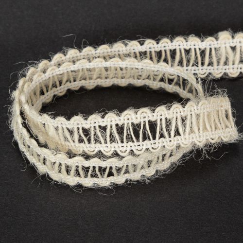 Produkt Wstążka jutowa dekoracyjna, naturalna wstążka prezentowa, kremowo-biała, 15 mm x 15 m