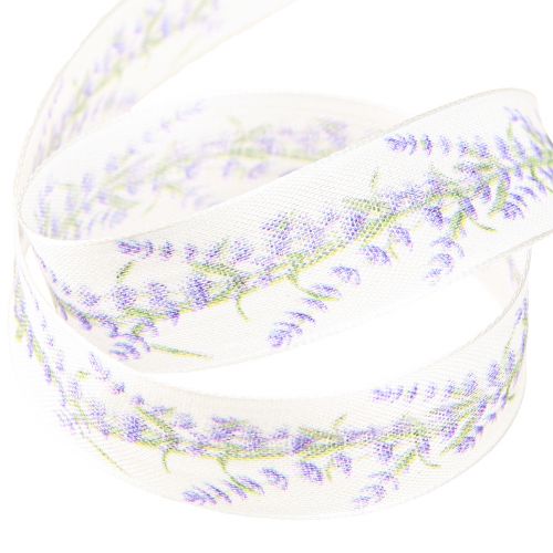 Produkt Wstążka dekoracyjna lawendowa letnia wstążka prezentowa 25mm 18m