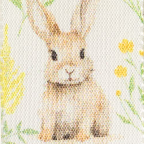 Produkt Wstążka prezentowa z motywem zajączka wielkanocnego do pakowania na święta, 15m