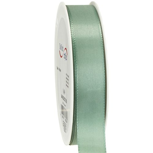Wstążka dekoracyjna tafta wstążka prezentowa zielona szałwiowa 25mm 50m