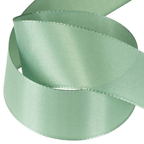Produkt Wstążka dekoracyjna tafta wstążka prezentowa zielona szałwiowa 40mm 50m