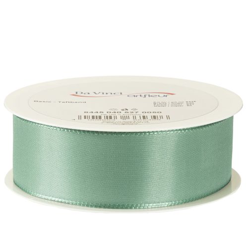 Produkt Wstążka dekoracyjna tafta wstążka prezentowa zielona szałwiowa 40mm 50m