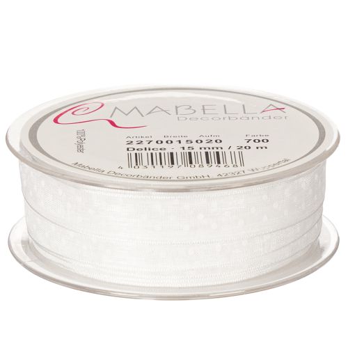 Produkt Świąteczna wstążka dekoracyjna do ozdabiania prezentów i projektów rękodzielniczych, szerokość 1,5 cm, długość 20 m