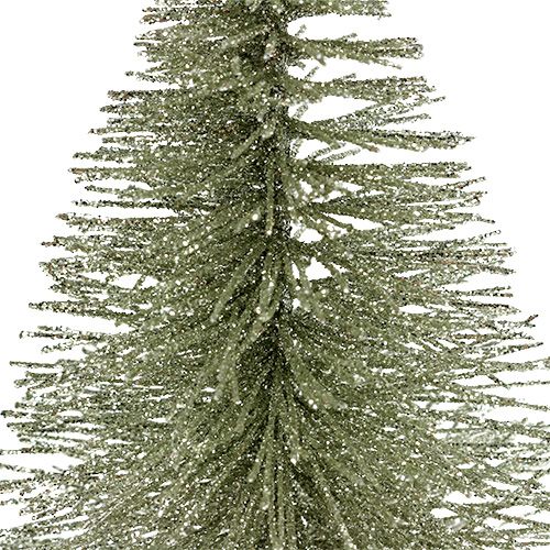 Produkt Dekoracja Drzewko z brokatem srebrne 22cm