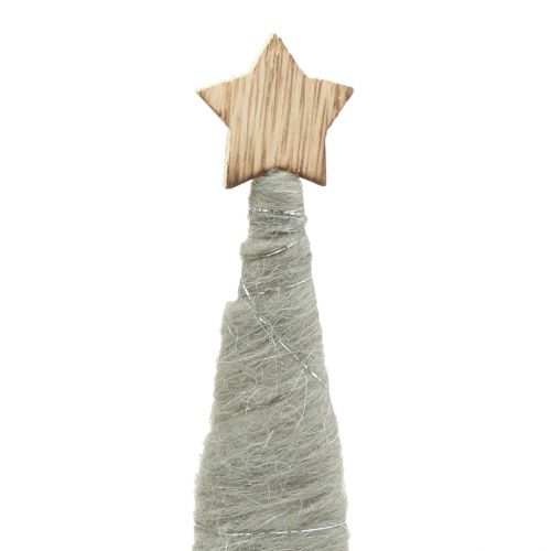 Floristik24 Drzewa dekoracyjne filcowe natura, białe 33cm 3szt.