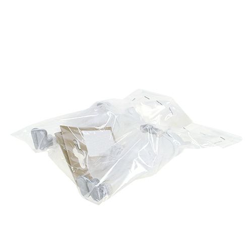 Floristik24 Figurka dekoracyjna miś z piórkami biała 12cm 2szt