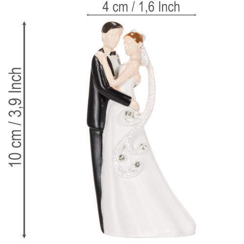 Figurka dekoracyjna pary młodej, 10,5 cm | Floristik24.pl