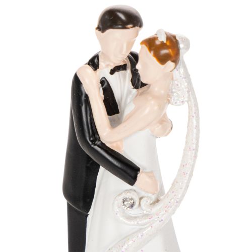 Figurka dekoracyjna pary młodej, 10,5 cm | Floristik24.pl