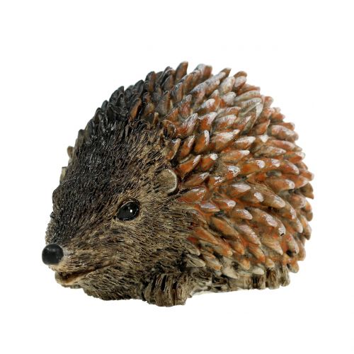 Figura dekoracyjna jeż brązowy 6,5 cm