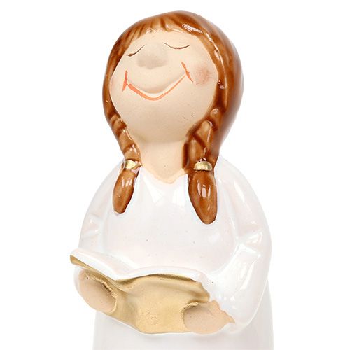 Floristik24 Figurka dekoracyjna chór dziecięcy 11-12,5cm Biała 6szt