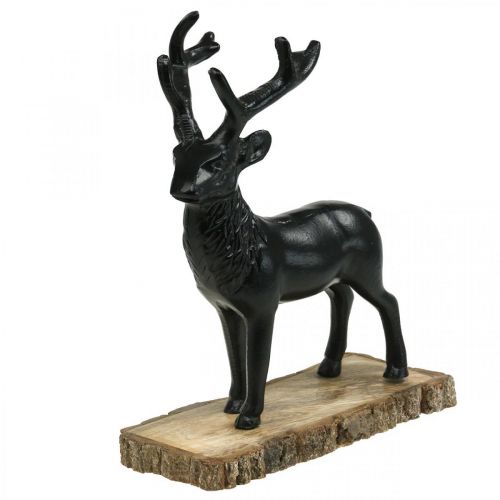Floristik24 Deco Deer Deco Reindeer Metal Wood Czarny W25cm