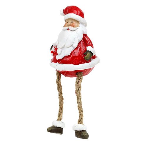 Floristik24 Figura dekoracyjna Świętego Mikołaja siedzącego 6,5 cm dł. 10 cm 4 szt.