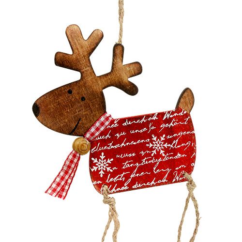 Floristik24 Dekoracja wisząca figurka łosia 18cm 6szt