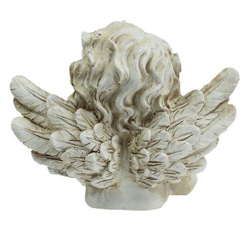 Floristik24 Figurka dekoracyjna aniołek śniący krem 20cm