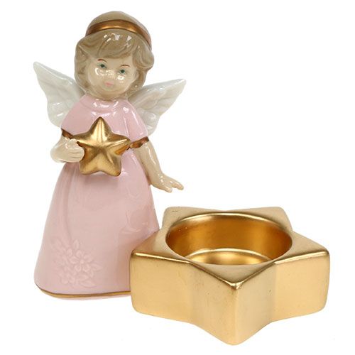 Floristik24 Figurka dekoracyjna aniołek z tea light 10,5cm