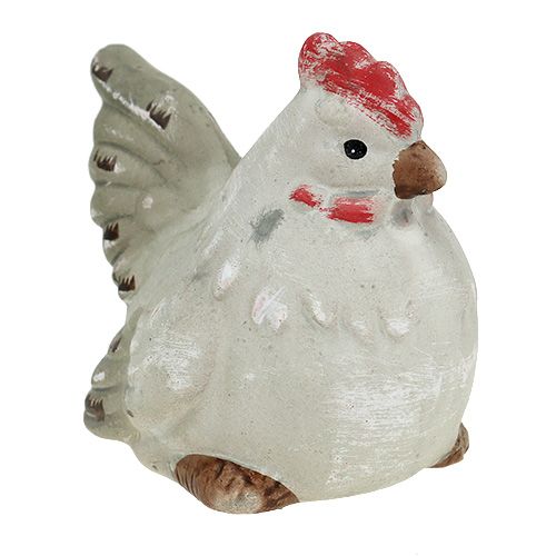 Floristik24 Figurka dekoracyjna kurczak 5cm Szary 2szt.