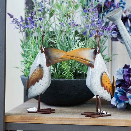 Produkt Figurka dekoracyjna, metalowy ptak, kruk, metalowa dekoracja 43cm