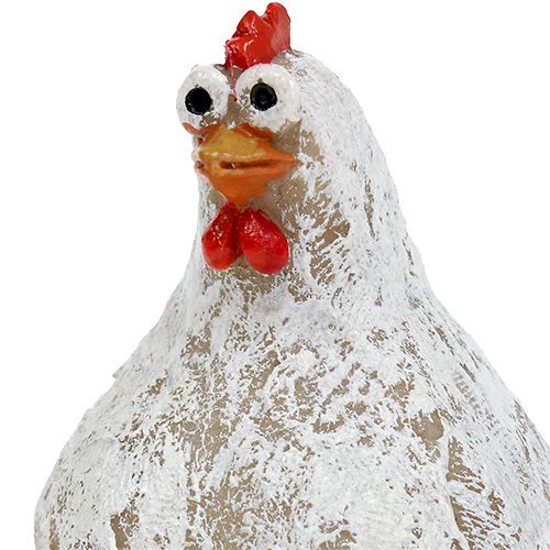 Floristik24 Figurki dekoracyjne kura i kogut 5,5cm - 6,5cm 6szt.