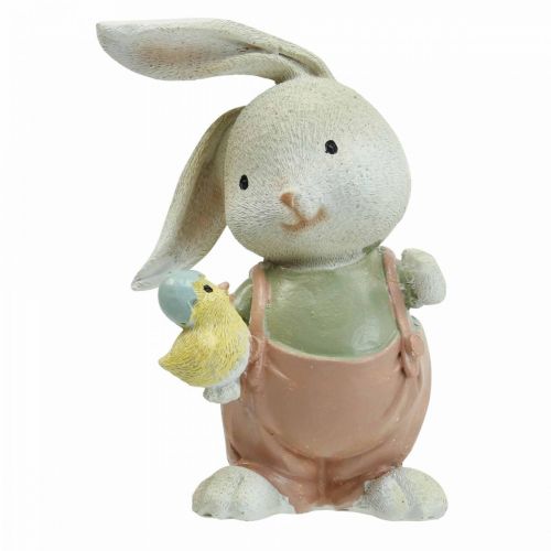Floristik24 Deco figurki deco królik królik dzieci z pisklętami wys.11cm 2szt