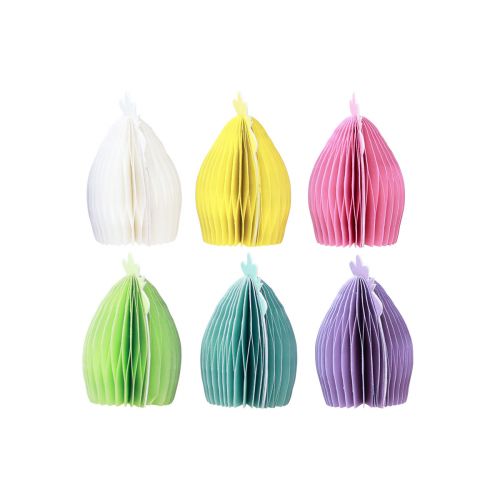 Produkt Kurczaki dekoracyjne z papieru o strukturze plastra miodu Wielkanoc 11×6,5×12cm 6szt