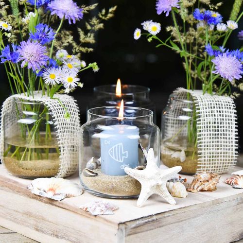 Produkt Szkło dekoracyjne, wazon na kwiaty, lampion szklany, dekoracja stołu Ø10cm H10cm 6szt.