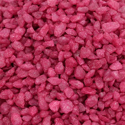 Floristik24 Granulat dekoracyjny fuksja kamienie dekoracyjne 2mm - 3mm 2kg