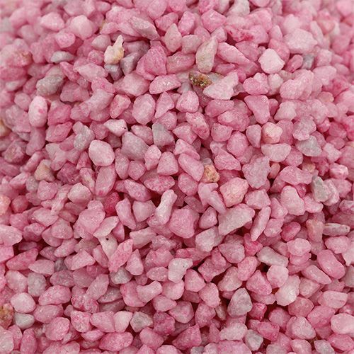 Floristik24 Granulat dekoracyjny różowe kamienie dekoracyjne 2mm - 3mm 2kg