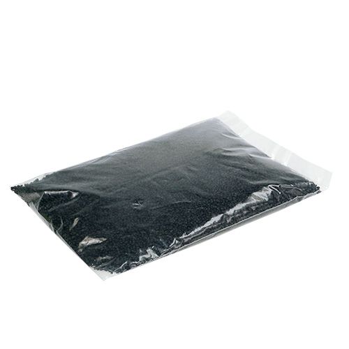 Floristik24 Granulat dekoracyjny czarny 2mm - 3mm 2kg