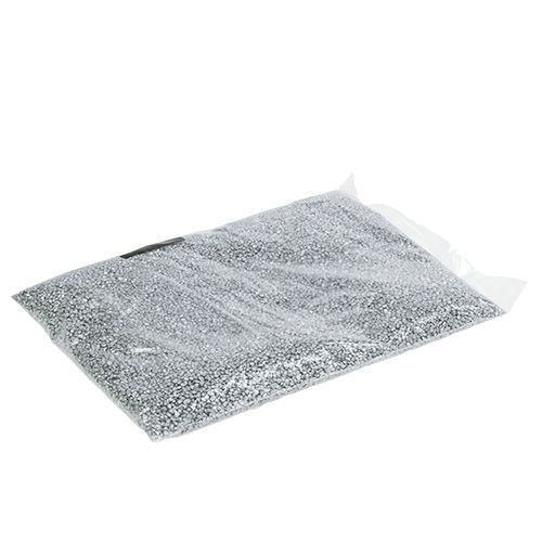 Produkt Dekoracyjny granulat srebrny kamienie dekoracyjne 2mm - 3mm 2kg