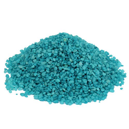 Floristik24 Dekoracyjny granulat turkusowy kamienie dekoracyjne 2mm - 3mm 2kg