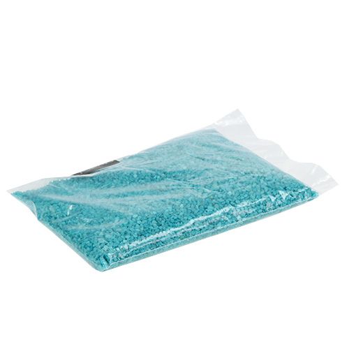 Floristik24 Dekoracyjny granulat turkusowy kamienie dekoracyjne 2mm - 3mm 2kg