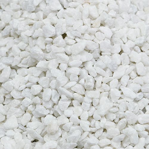 Floristik24 Dekoracyjny granulat biały kamienie dekoracyjne 2mm - 3mm 2kg