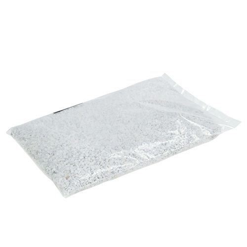 Floristik24 Dekoracyjny granulat biały kamienie dekoracyjne 2mm - 3mm 2kg