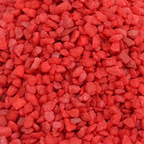 Produkt Dekoracyjny granulat czerwony kamienie dekoracyjne 2mm - 3mm 2kg