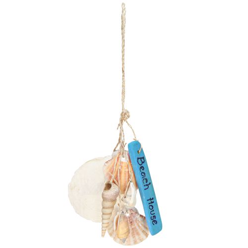 Produkt Wieszak dekoracyjny Beach House Blue Capiz wieża ślimak wys. 25cm